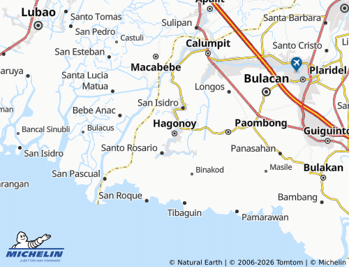 MICHELIN Hagonoy map - ViaMichelin