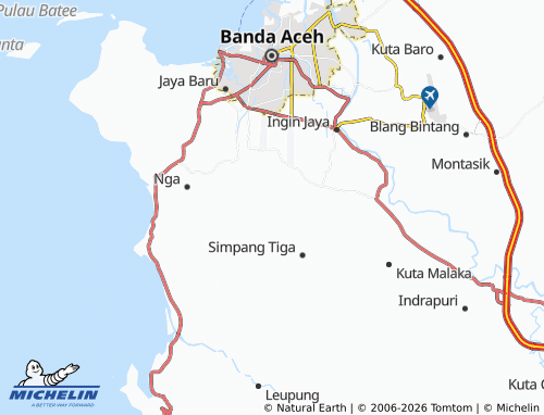 MICHELIN Darul Kamal map - ViaMichelin
