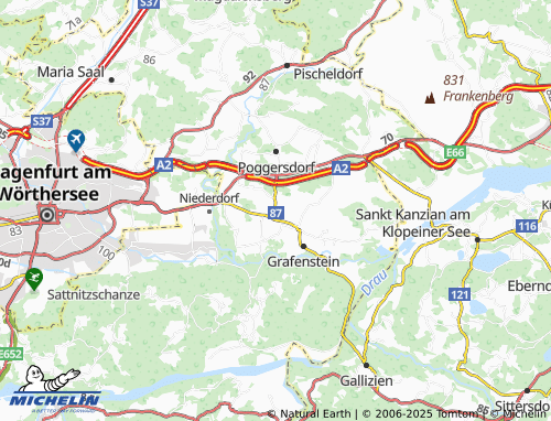 MICHELIN-Landkarte Unterwuchel - ViaMichelin