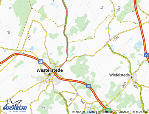 MICHELIN Linswegerfeld map - ViaMichelin