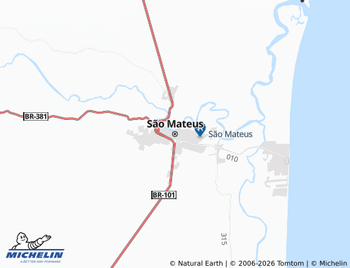 MICHELIN São Mateus map - ViaMichelin