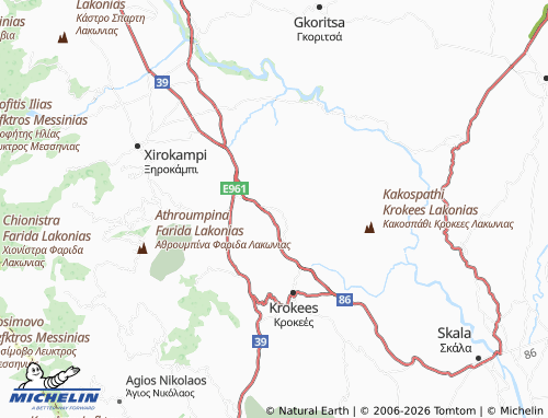MICHELIN Dafni map - ViaMichelin