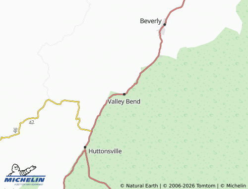 Carte MICHELIN Valley Bend - ViaMichelin