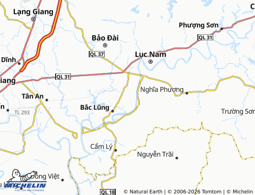 MICHELIN Khám Lạng map - ViaMichelin