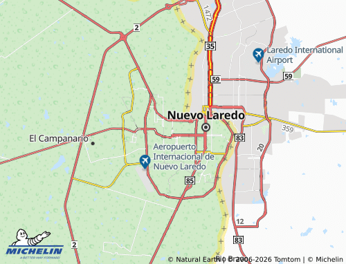MICHELIN Lomas del Poniente map - ViaMichelin
