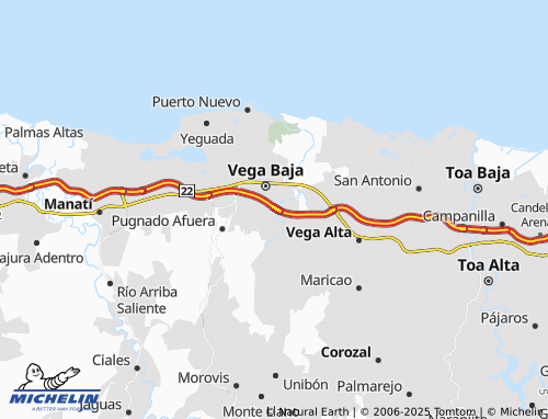 MICHELIN Río Abajo map - ViaMichelin