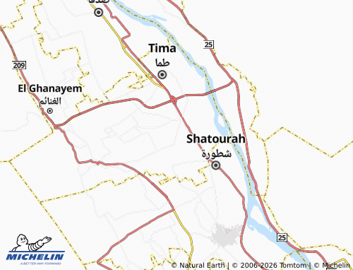 Mapa MICHELIN al-'Izbah al-Mustajiddah - ViaMichelin