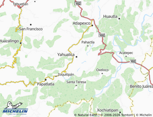 MICHELIN Tlahica map - ViaMichelin