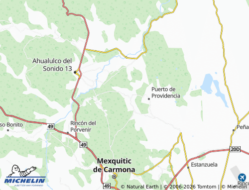 Carte MICHELIN Palmar Primero - ViaMichelin