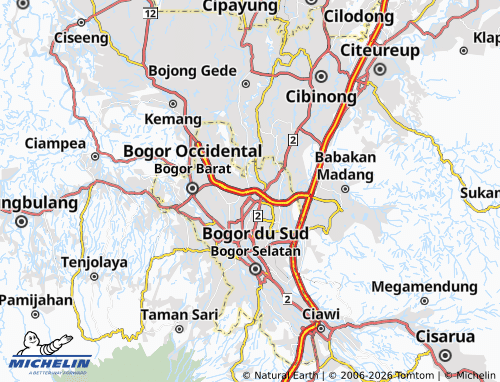 MICHELIN Bogor Utara 1 map - ViaMichelin