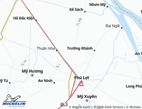 Mapa MICHELIN Phú Tân - ViaMichelin