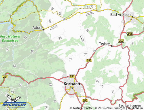 MICHELIN Helmscheid map - ViaMichelin