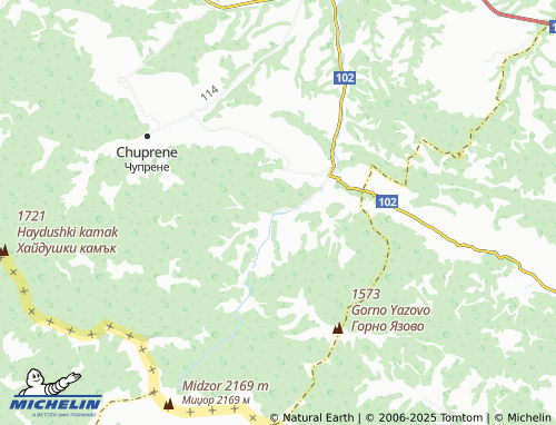 MICHELIN Gorni Lom map - ViaMichelin