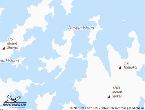 Mapa MICHELIN Forsyth Bay - ViaMichelin