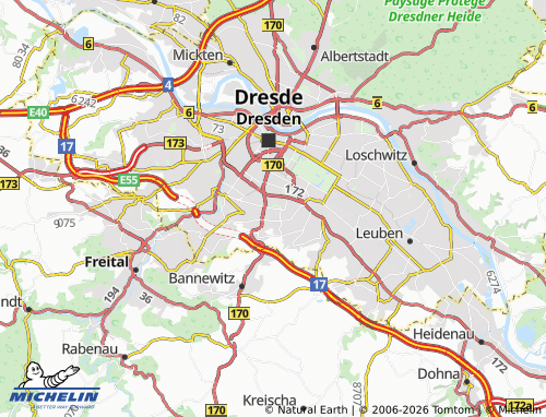 Mappa MICHELIN Räcknitz/Zschertnitz - ViaMichelin