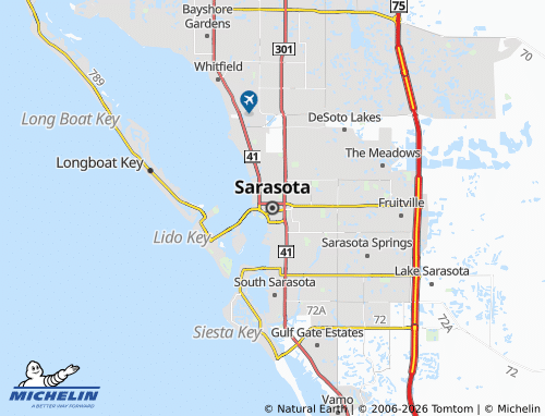 Mappa MICHELIN Sarasota - ViaMichelin