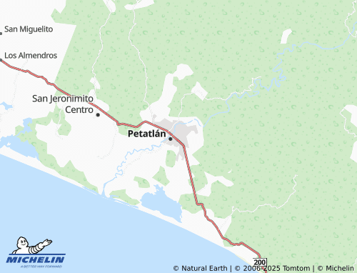 MICHELIN Vicente Guerrero map - ViaMichelin
