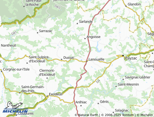 MICHELIN La Durantie map - ViaMichelin