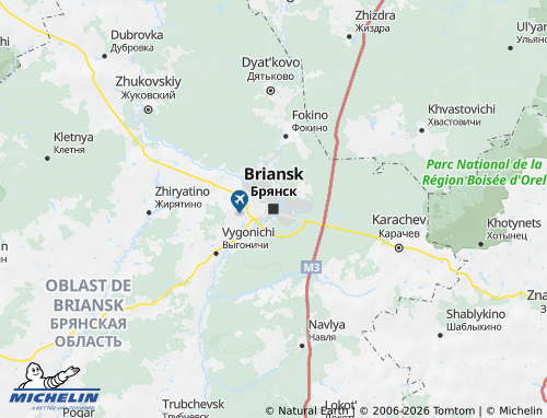Carte MICHELIN Briansk - ViaMichelin