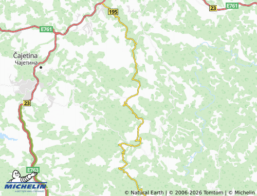 Mapa MICHELIN Rožanstvo - ViaMichelin