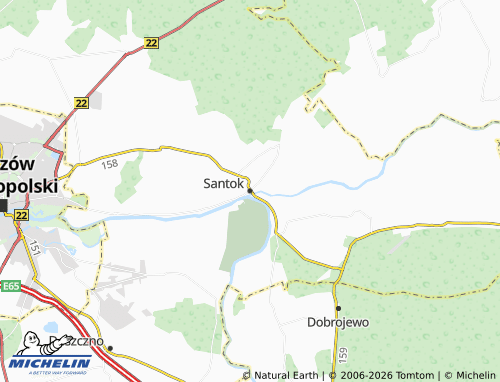 MICHELIN-Landkarte Santok - ViaMichelin