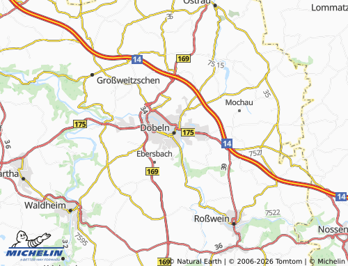 MICHELIN Döbeln map - ViaMichelin