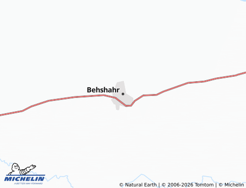 Kaart MICHELIN Behshahr - ViaMichelin