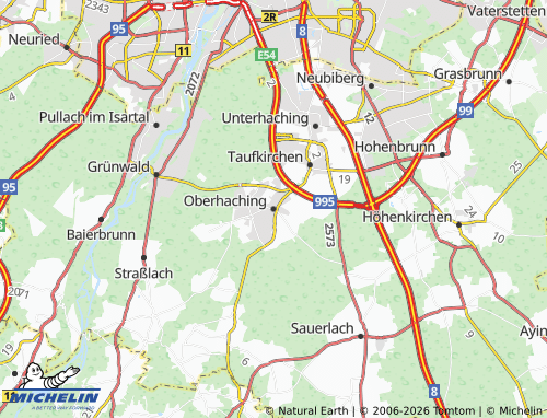 Kaart MICHELIN Oberhaching - ViaMichelin