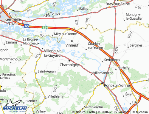 Carte MICHELIN La Tuilerie - ViaMichelin