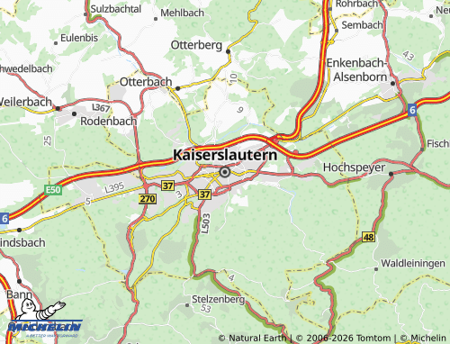 MICHELIN-Landkarte Kaiserslautern - ViaMichelin