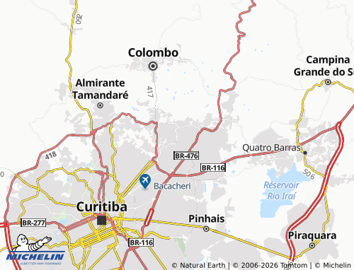 Mapa MICHELIN São Gabriel - ViaMichelin