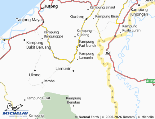 Kaart MICHELIN Kampung Lamunin - ViaMichelin