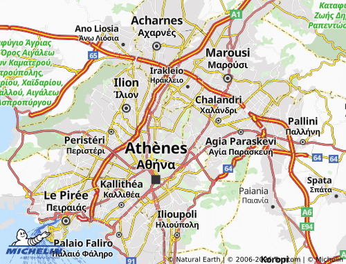 Mapa MICHELIN Galatsi - ViaMichelin
