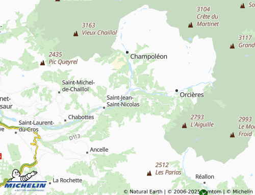 Carte MICHELIN Les Ricous - ViaMichelin