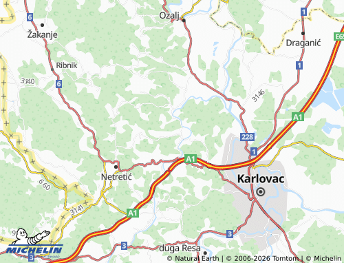 Mapa MICHELIN Tomašnica - ViaMichelin