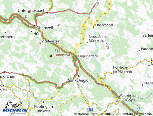 MICHELIN Engelhartszell map - ViaMichelin
