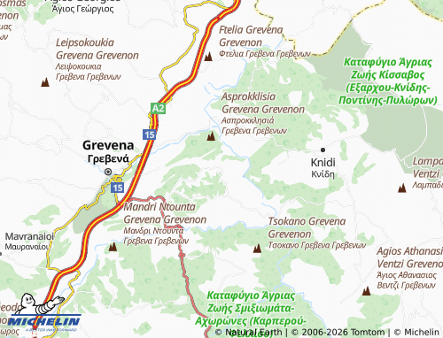 Carte MICHELIN Mesolakkos - ViaMichelin