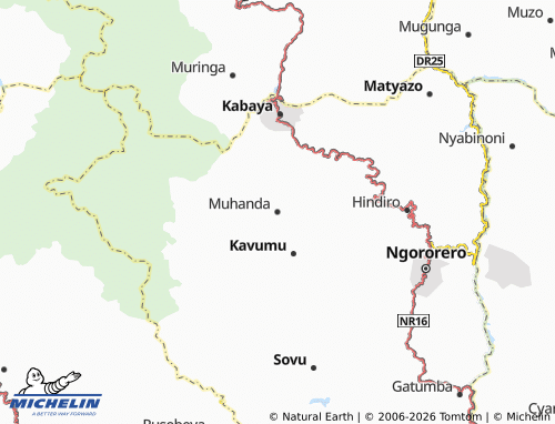 MICHELIN-Landkarte Muhanda - ViaMichelin