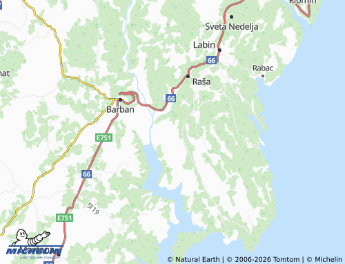 MICHELIN-Landkarte Brgud - ViaMichelin