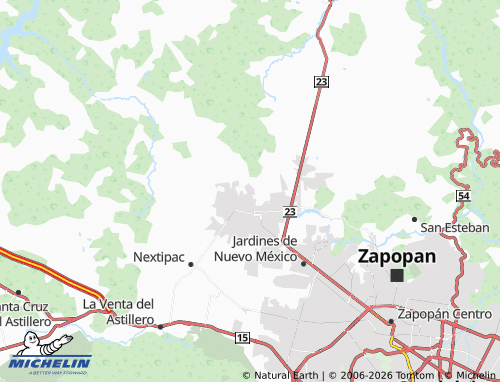 Mappa MICHELIN Vistas de Tesistán - ViaMichelin