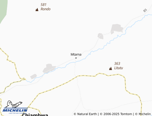 MICHELIN Mtama map - ViaMichelin