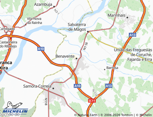 MICHELIN Benavente map - ViaMichelin