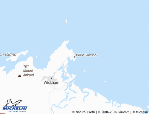 Kaart MICHELIN Point Samson - ViaMichelin