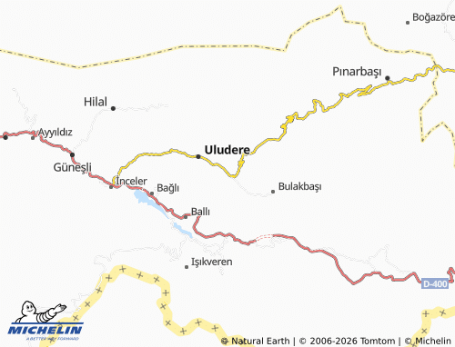 MICHELIN Özelli map - ViaMichelin