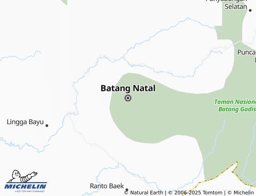 MICHELIN Batang Natal map - ViaMichelin