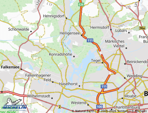 Mapa MICHELIN Konradshöhe - ViaMichelin
