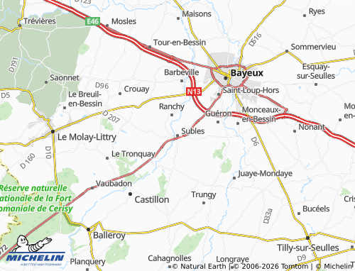 MICHELIN Subles map - ViaMichelin
