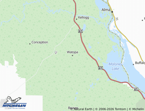 Mappa MICHELIN Watopa - ViaMichelin