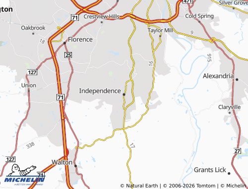 Mappa MICHELIN Independence - ViaMichelin