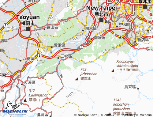 MICHELIN Pinglin map - ViaMichelin